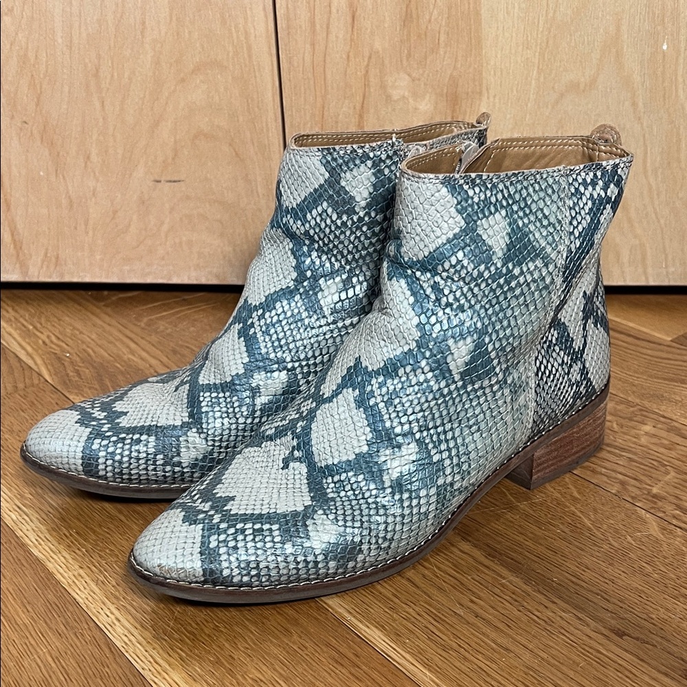 Lucky Brand Snakeskin Ankle Boots